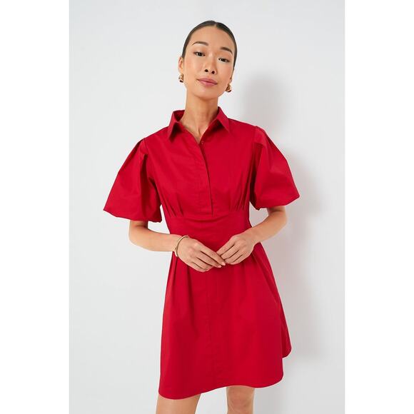 Tuckernuck Dresses & Skirts - TUCKERNUCK Red Mini Delaney Dress Size L NWT Retail $148 Tuckernuck